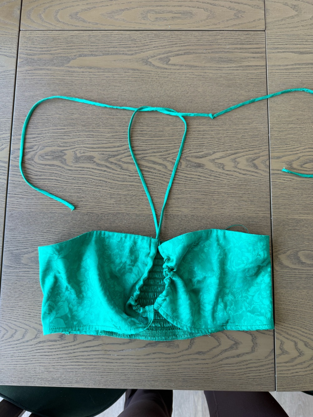12th Tribe Teal Satin Drawstring Kids Skirt